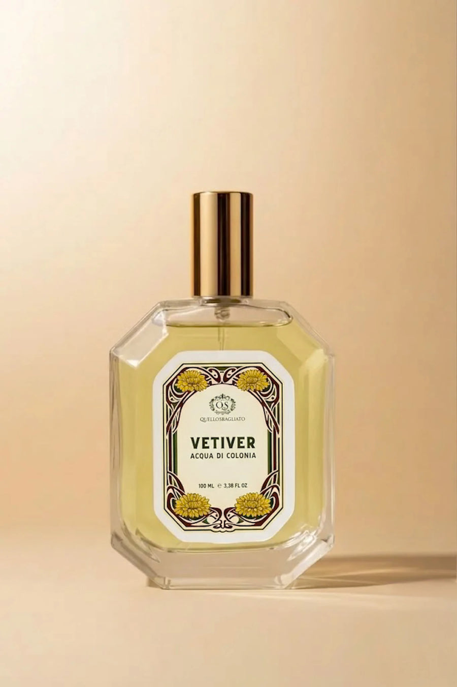 Flacone acqua di colonia Vetiver verde terroso artigianale 100ml di Quello Sbagliato