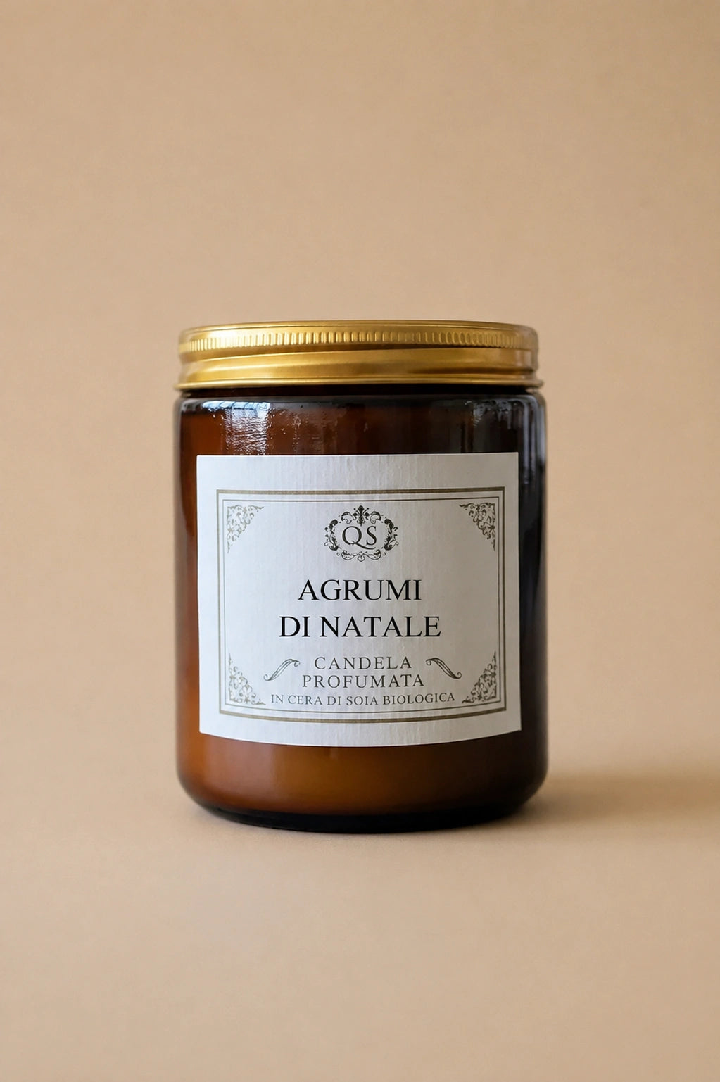 candela cera di soia di natale agrumi e spezie