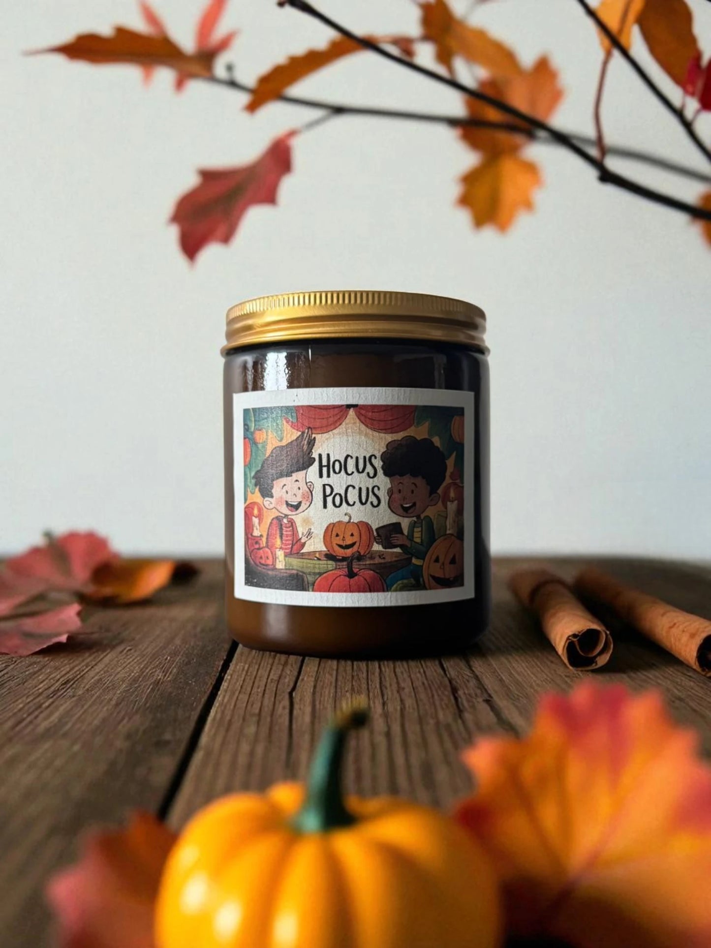 Candela profumata Hocus Pocus zucca speziata in cera di soia di Quello Sbagliato