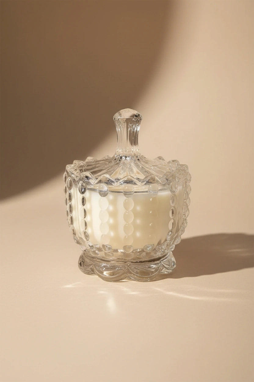 andela artigianale bicchiere vetro bianco lusso Made in Italy
