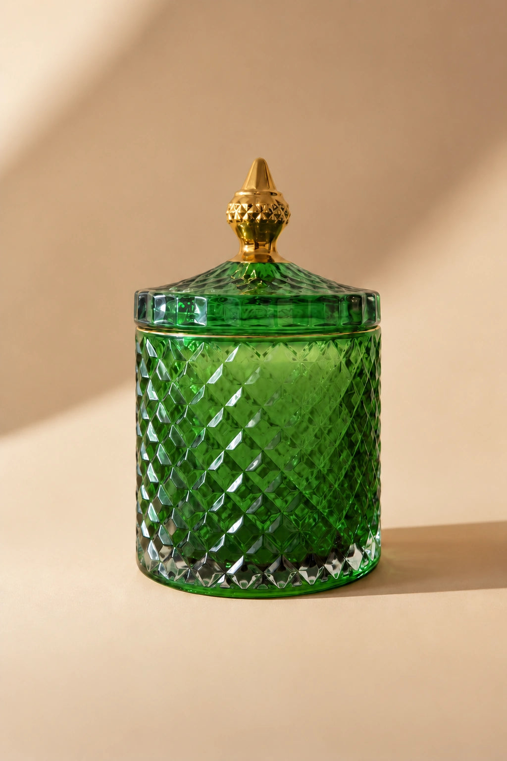 Candela di Lusso Verde in Cera di Soia