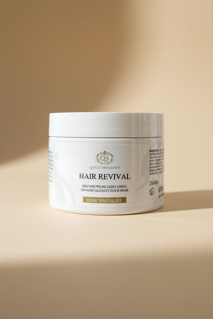 Hair Revival maschera peeling cuoio capelluto acido salicilico argan 250ml