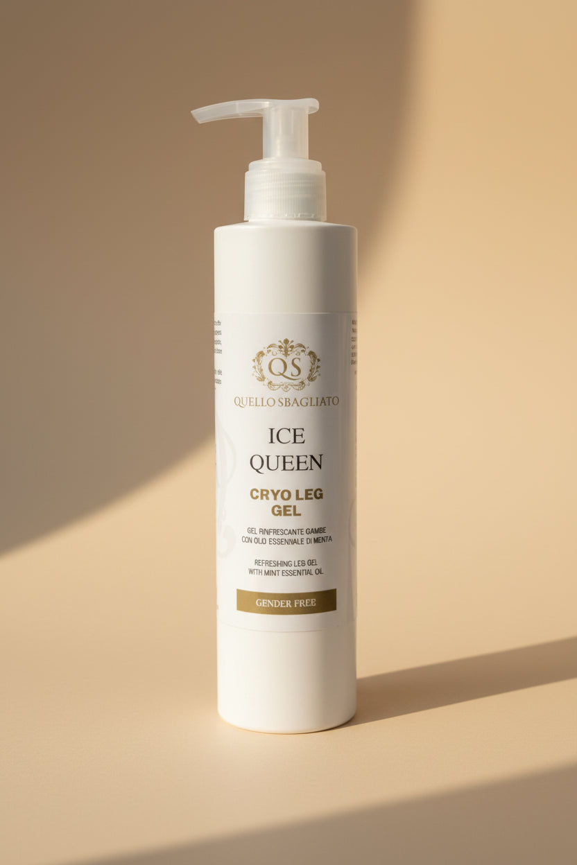 Ice Queen gel gambe effetto ghiaccio mentolo eucalipto menta gambe stanche made in Italy