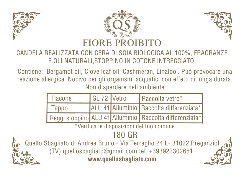 Fiore Proibito - Quello Sbagliato Shop