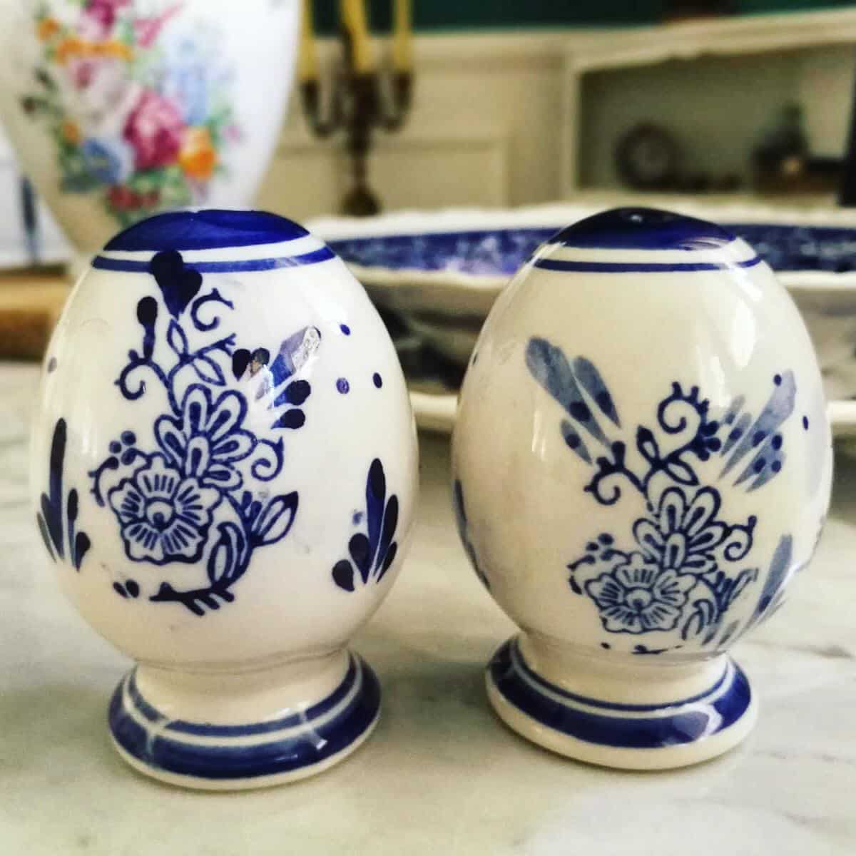 SALE E PEPE CON DECORI BLU - Quello Sbagliato Shop