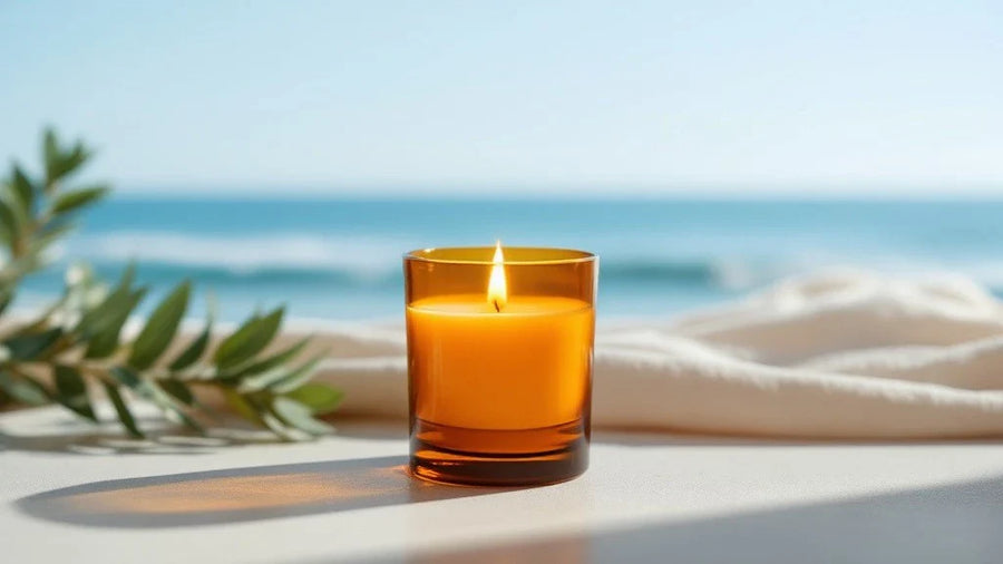 Le candele con note ozoniche e marine: un viaggio tra le onde del mare