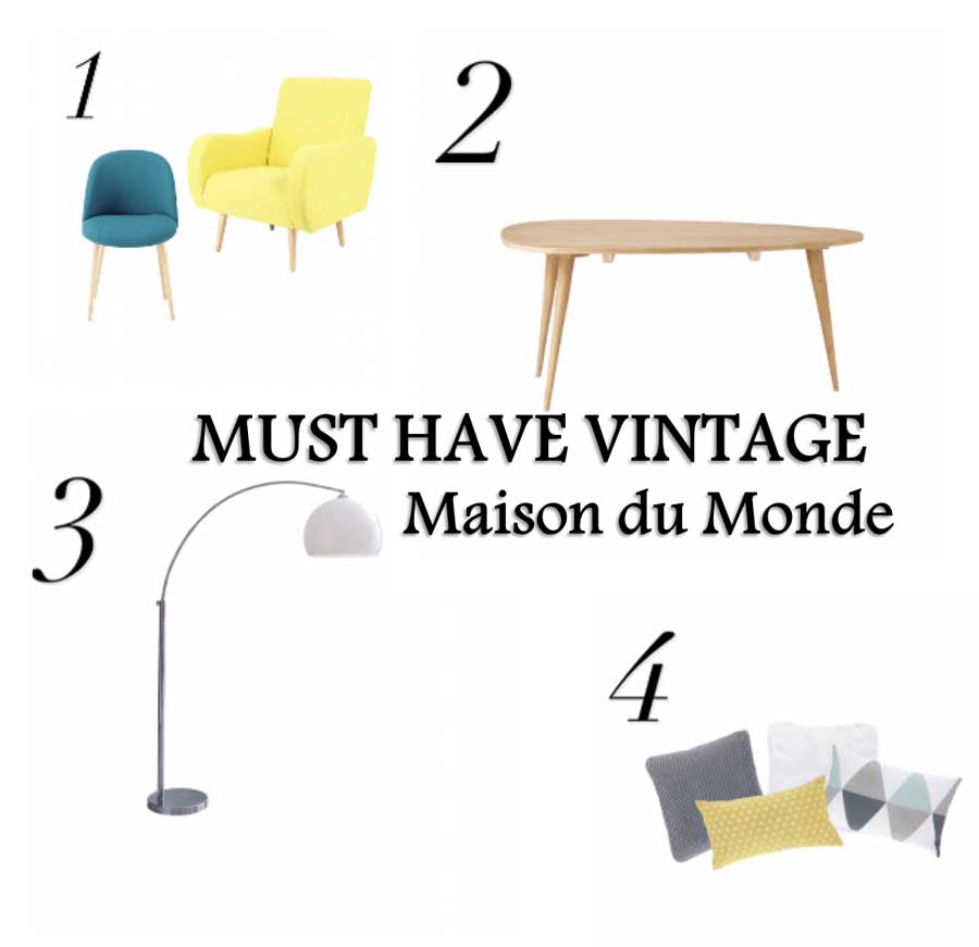 Must have per una casa vintage: MAISON DU MONDE