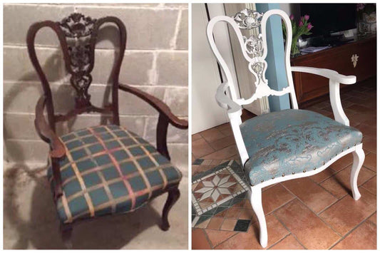 Vintage e restyling: Andrea e la decorazione creativa di una sedia