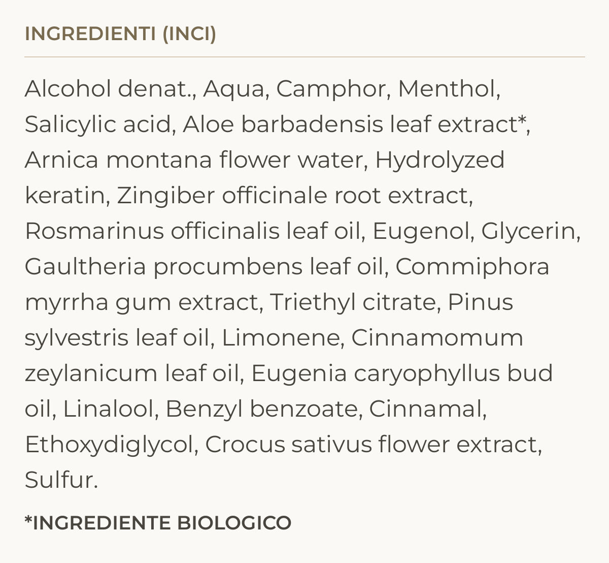 Ingredienti (INCI) di 3D Hair Revival - Lozione anticaduta antiforfora