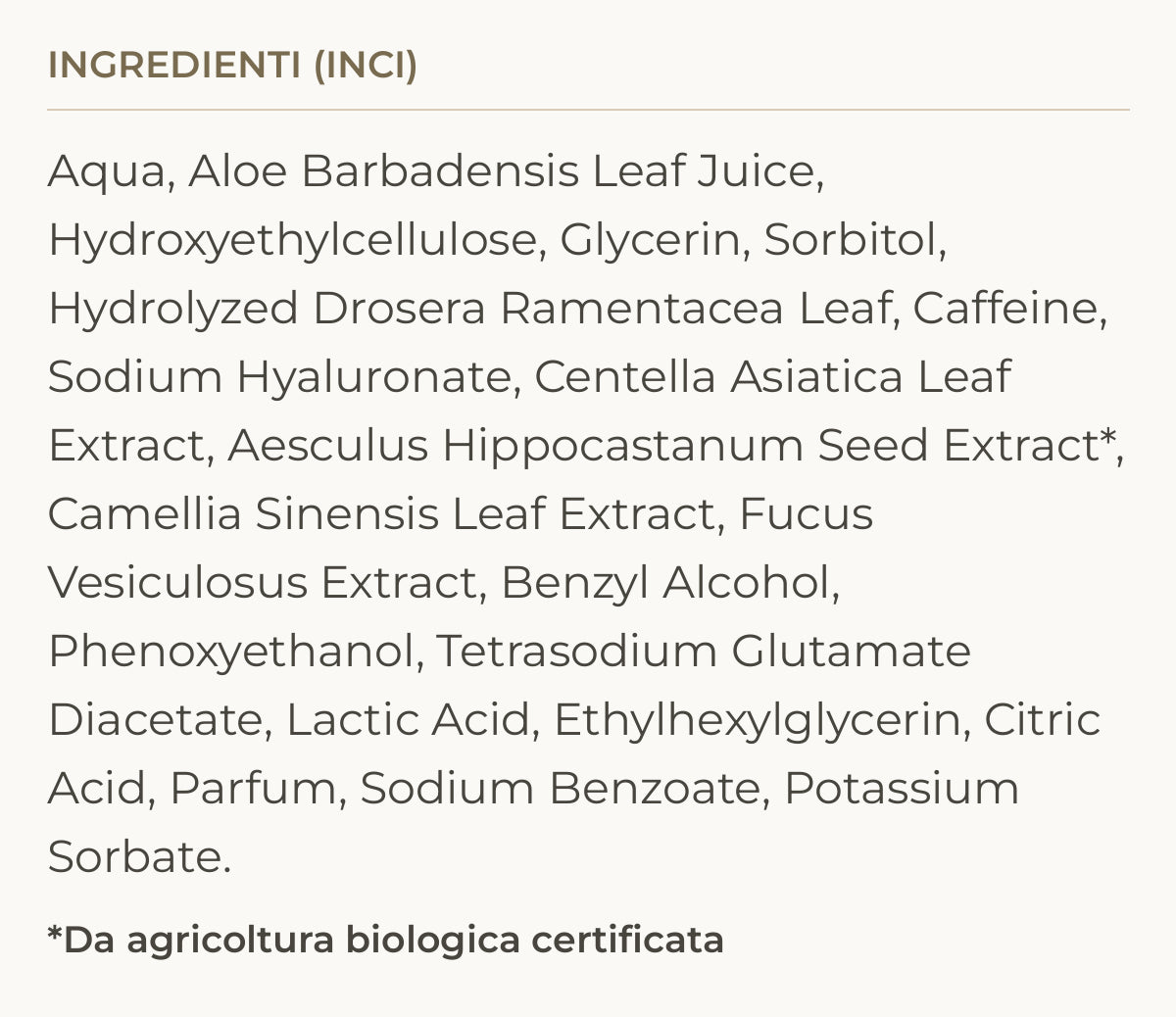 Ingredienti (INCI) di Adiposculpt Booster – Siero Rimodellante Intensivo Adipotrap