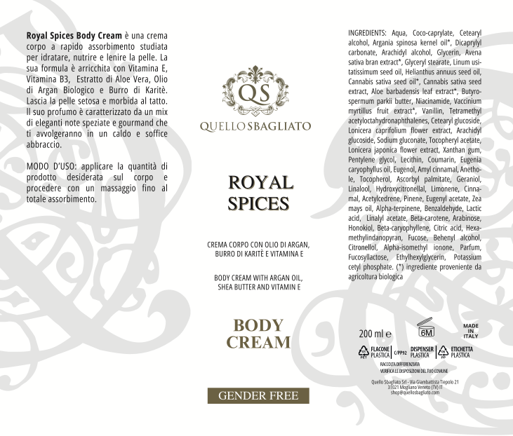 Kit regalo corpo - Royal Spices