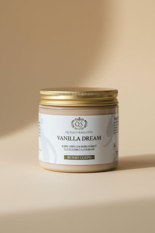 Vanilla Dream burro corpo nutriente karité avocado cocco vaniglia bourbon latte vellutato rapido assorbimento