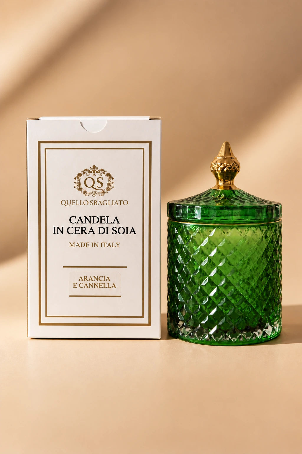 Candela di Lusso Verde in Cera di Soia
