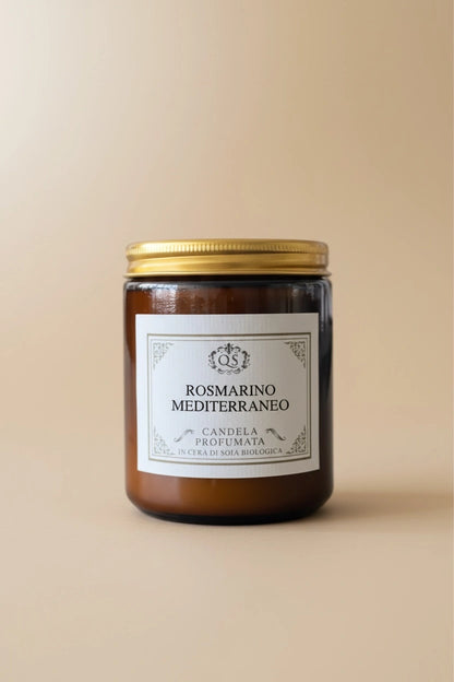 Candela artigianale Rosmarino Mediterraneo Quello Sbagliato Made in Italy