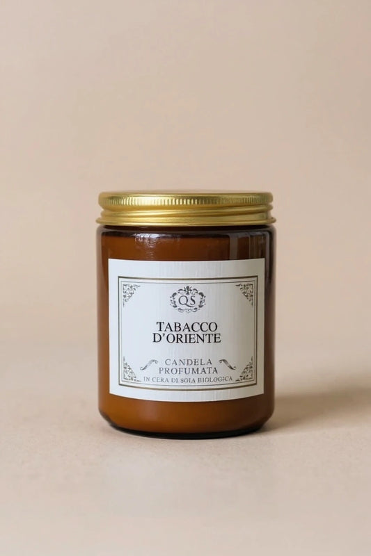 Candela profumata Tabacco d'Oriente in cera di soia di Quello Sbagliato