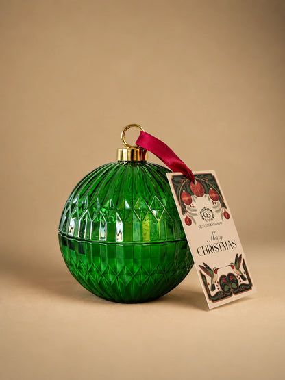 Pallina di Natale - Candela Ginepro di Virginia