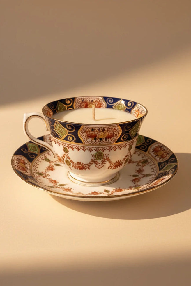Candela in Tazza Vintage – Modello I