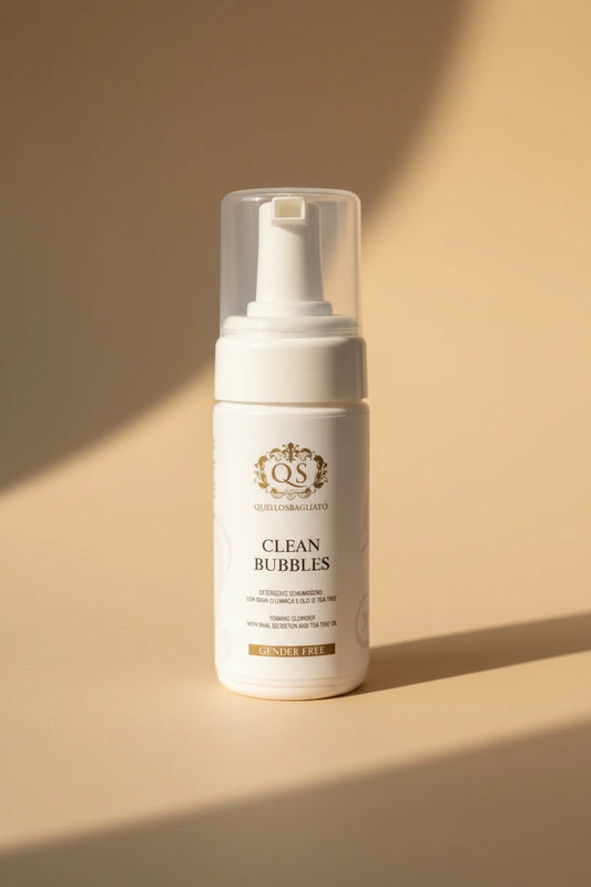Cleans Bubbles detergente viso schiumogeno bava lumaca made in Italy