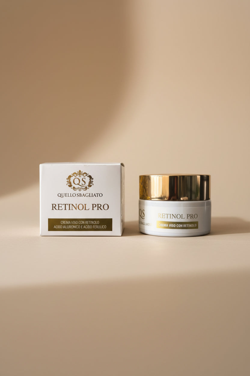 Crema viso notte retinolo texture ricca nutriente anti-rughe