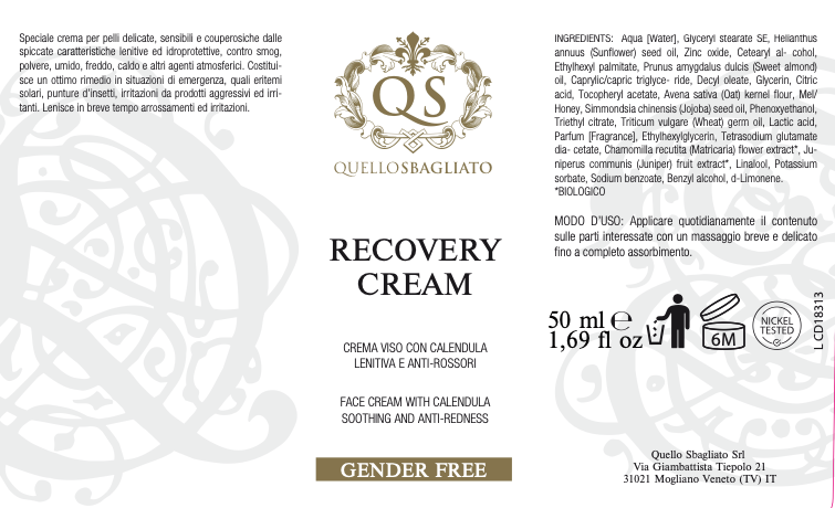 Recovery Cream - Quello Sbagliato Shop