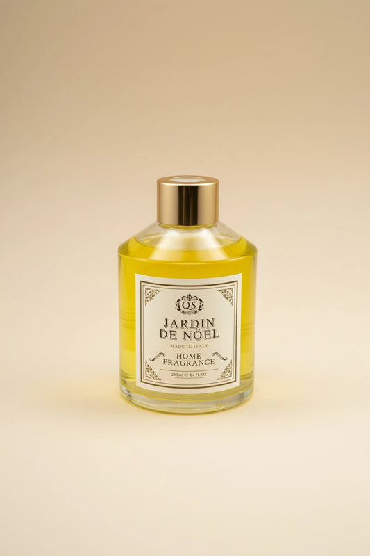 Diffusore bastoncini Jardin de Noel 250ml vetro capsula dorata artigianale italiano Quello Sbagliato