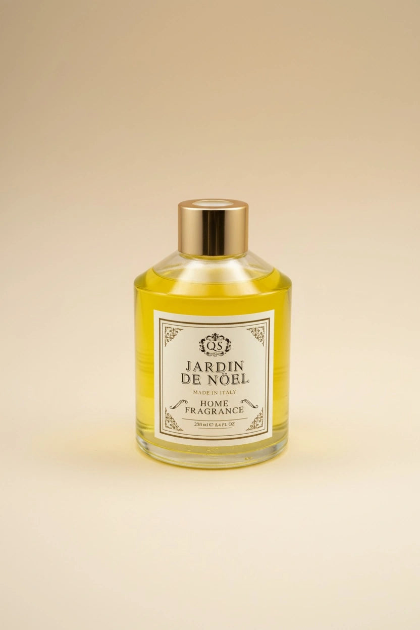 Diffusore bastoncini Jardin de Noel 250ml vetro capsula dorata artigianale italiano Quello Sbagliato