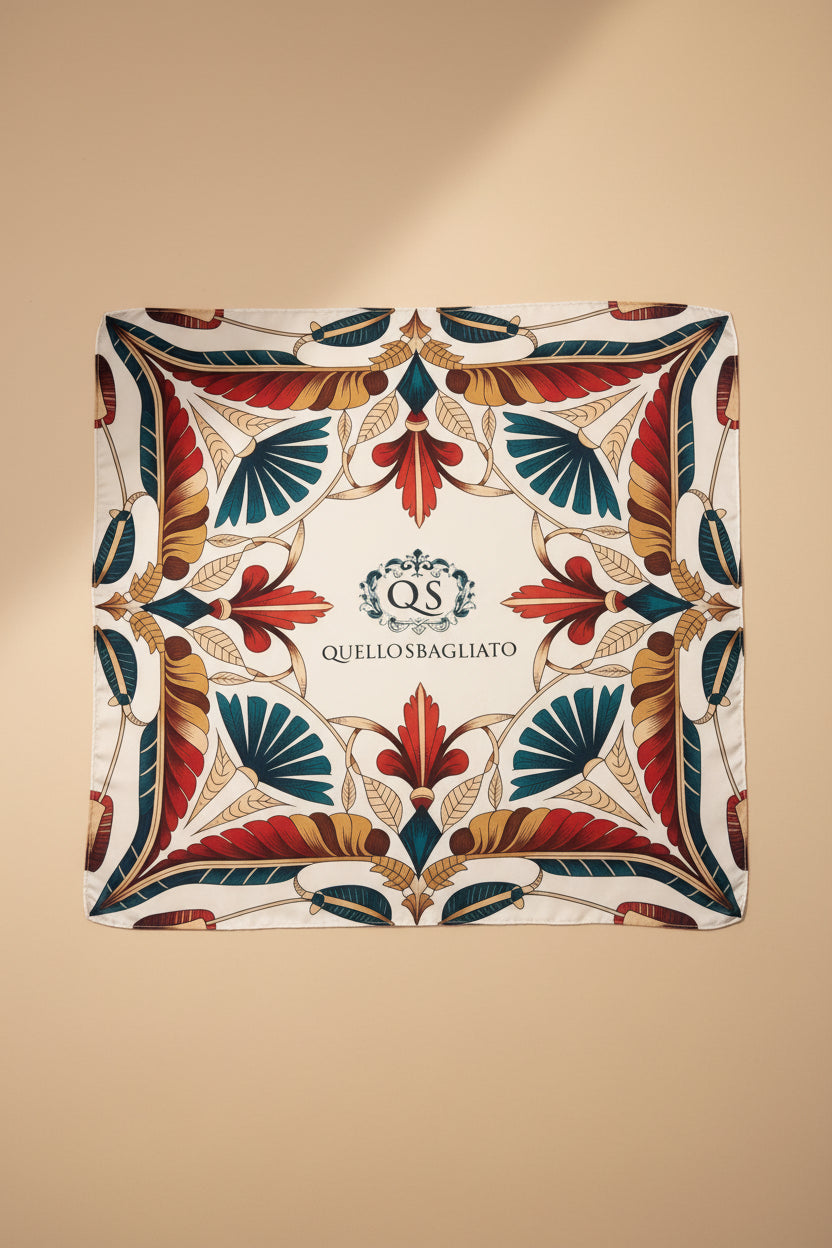 Foulard in seta 90x90 Quello Sbagliato elegante e leggero