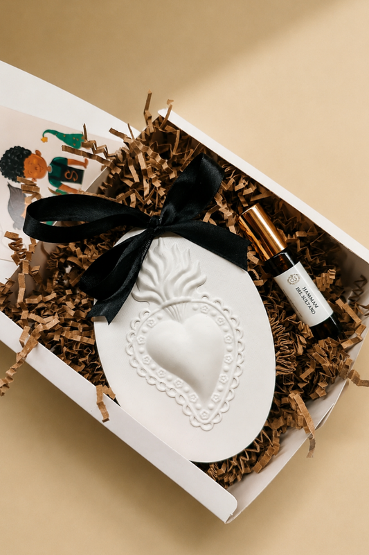 Cuore Sacro  - Profumatore in gesso con fragranza spray