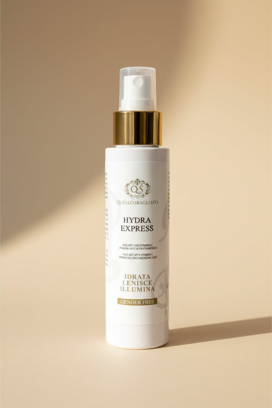Hydra Express spray viso idratante acido ialuronico vitamina C made in Italy
