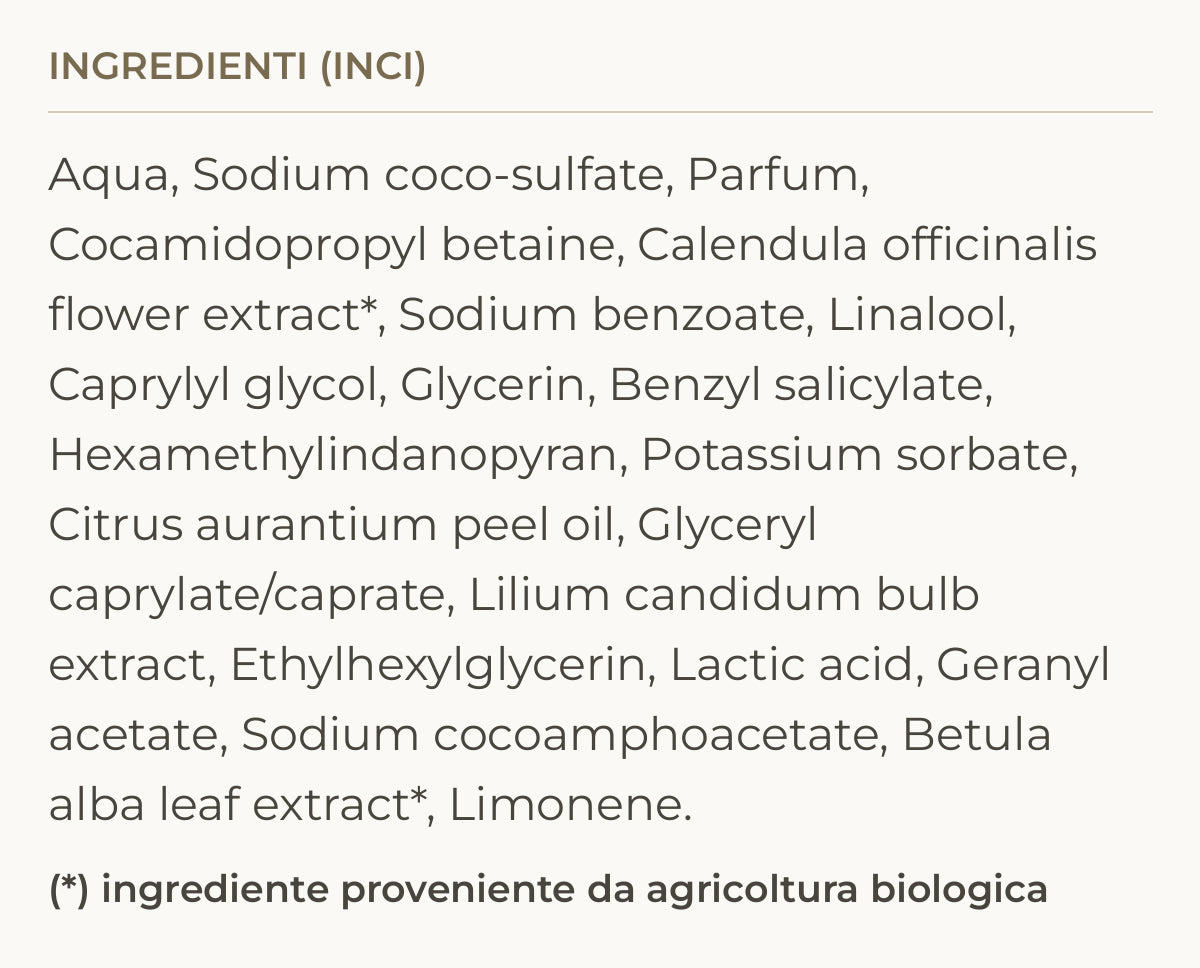 Ingredienti (INCI) di Island Glow – Bagnodoccia Delicato