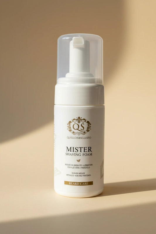 Mister Shaving Foam mousse da barba delicata pantenolo made in Italy