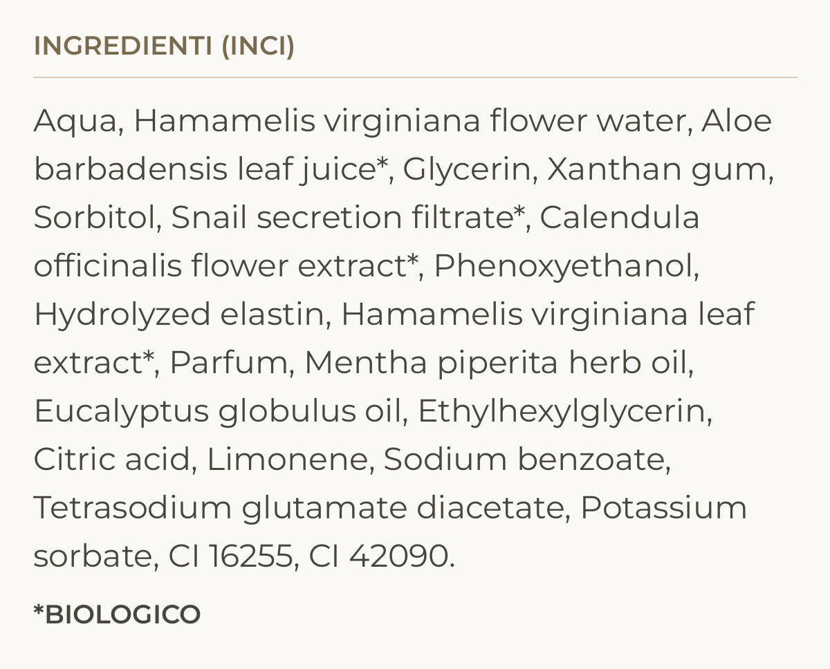 Ingredienti (INCI) di Mister Soothing Gel - Gel dopobarba lenitivo