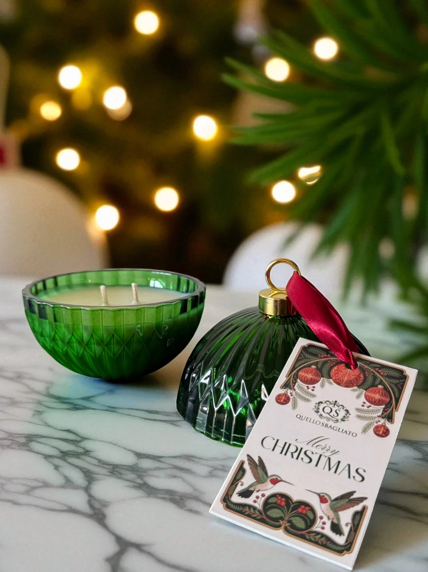 Pallina di Natale - Candela Ginepro di Virginia