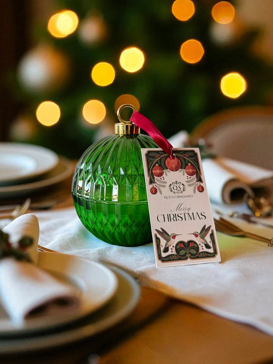 Pallina di Natale - Candela Tabacco d'Oriente