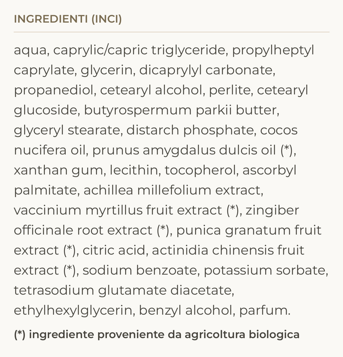 Ingredienti (INCI) di Purify Scrub – Scrub Viso Esfoliante Perlite Minerale