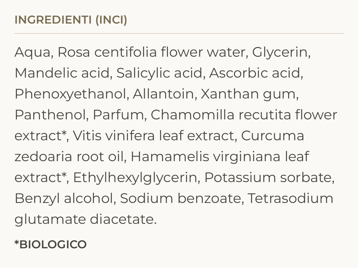 Ingredienti (INCI) di Relight Serum – Siero Viso Vitamina C Antimacchie