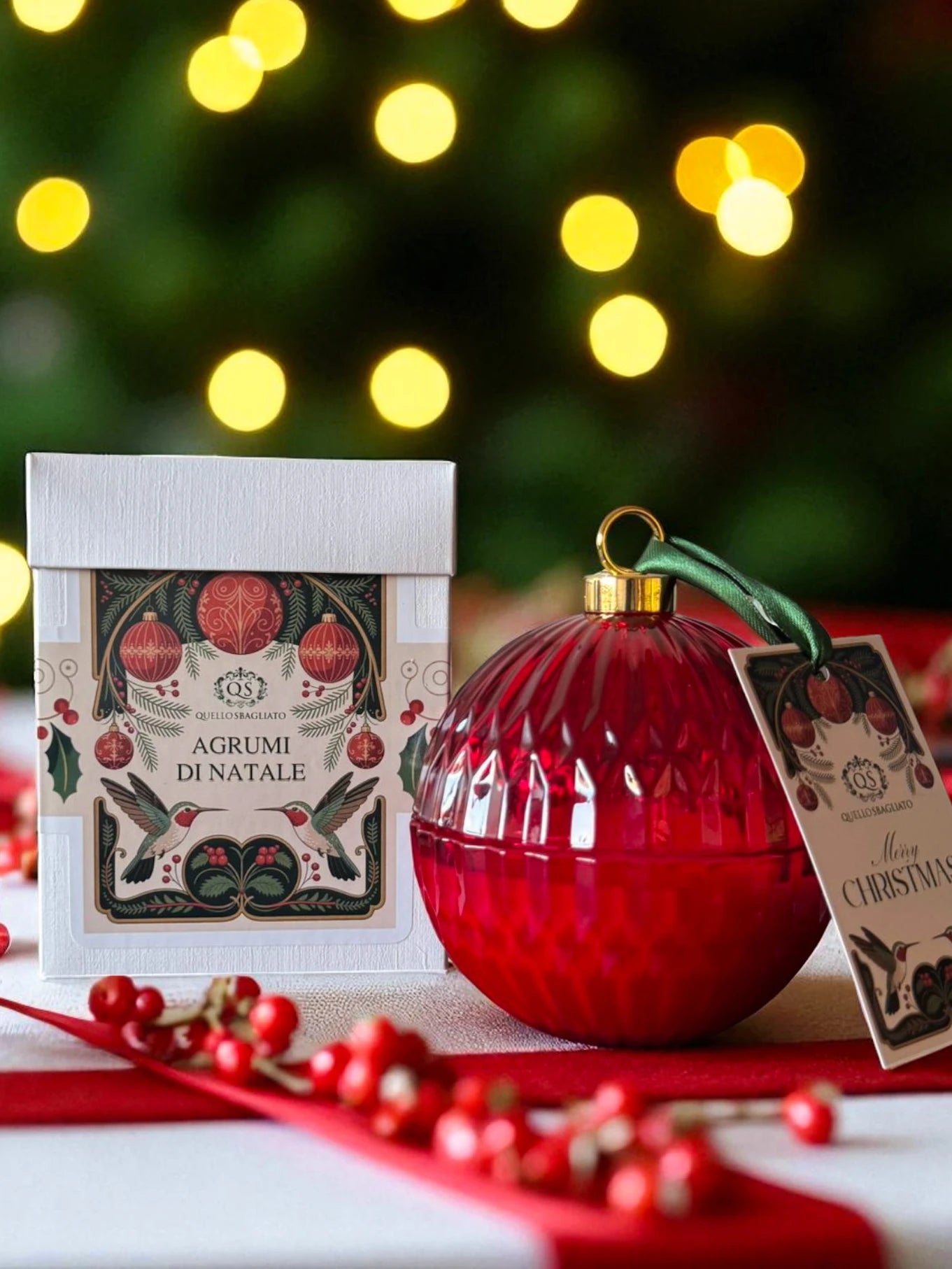 Pallina di Natale - Candela Agrumi di Natale