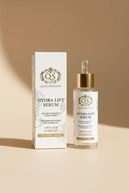 Hydra Lift Serum siero viso anti-age acido ialuronico bava lumaca made in Italy