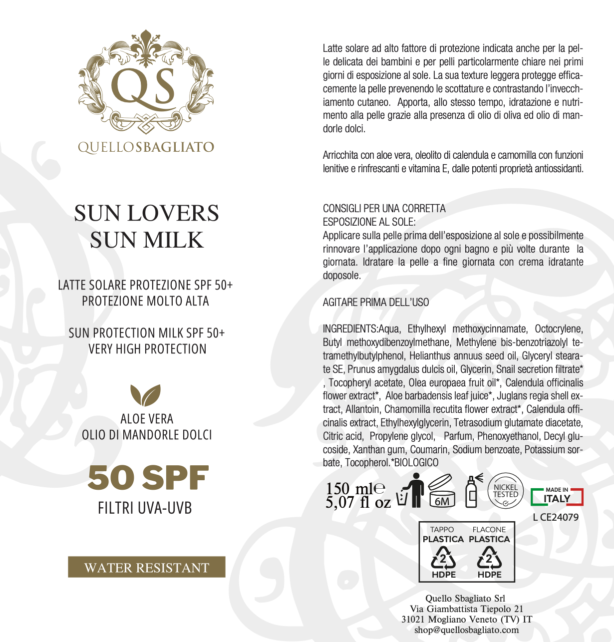 Sun Lovers - Sun Milk SPF 50+
